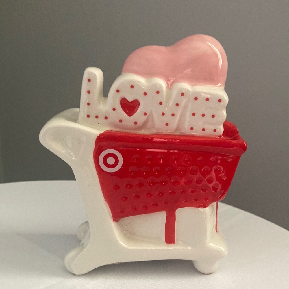 Target Spritz Love Heart Ceramic Indoor Decorative Accent Cart New